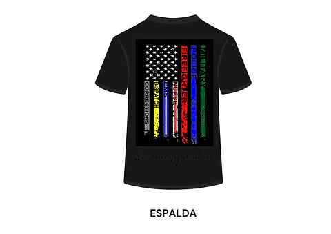 POLERA MANGA CORTA DISEÑO BOMBEROS