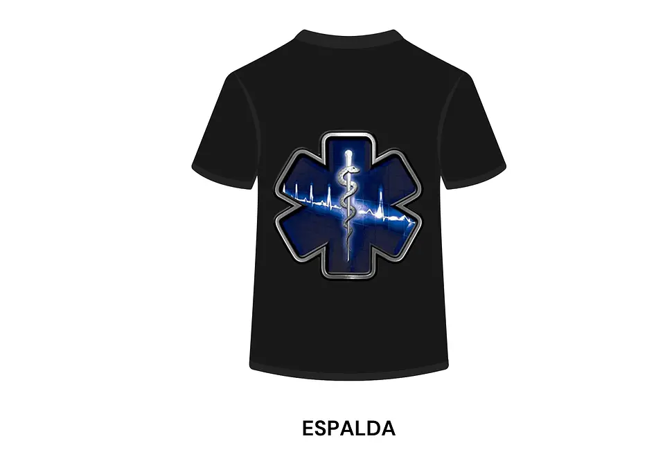 POLERA MANGA CORTA DISEÑO BOMBEROS 1