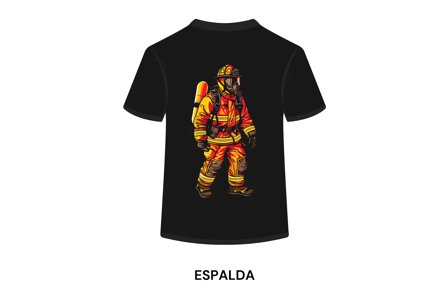 POLERA MANGA CORTA DISEÑO BOMBEROS 1