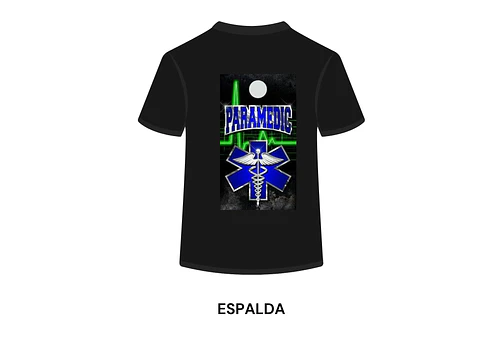 POLERA MANGA CORTA DISEÑO BOMBEROS