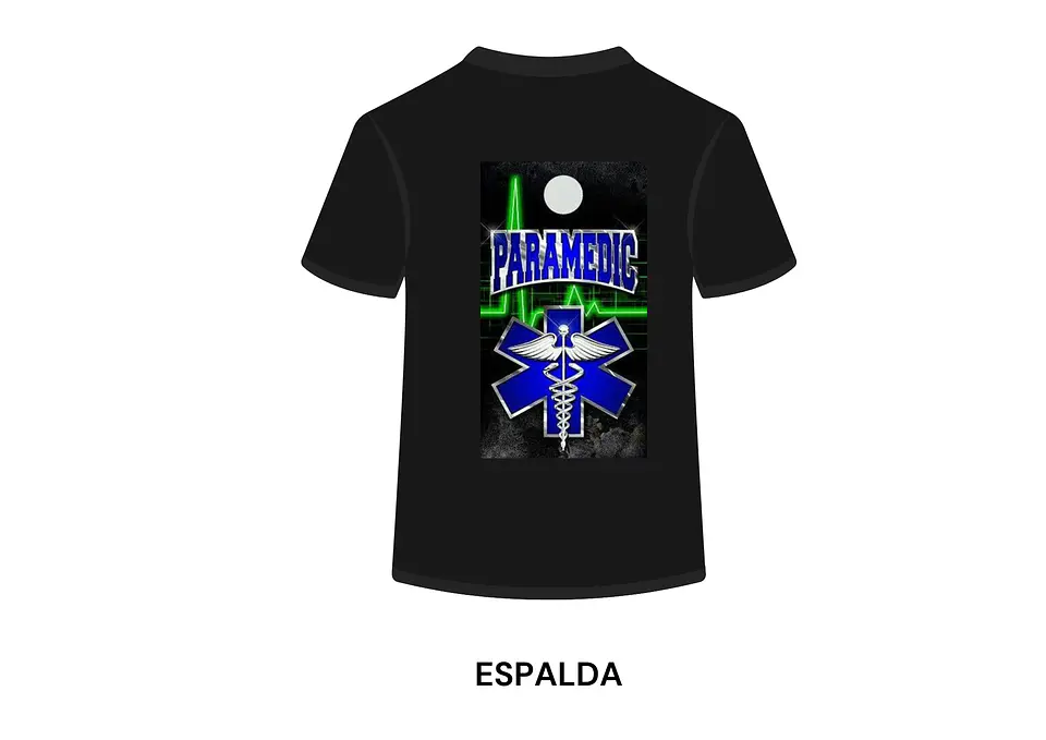 POLERA MANGA CORTA DISEÑO BOMBEROS 1