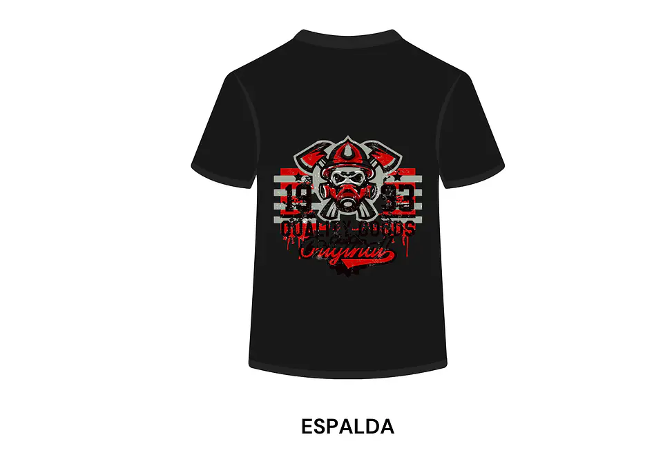 POLERA MANGA CORTA DISEÑO BOMBEROS 1