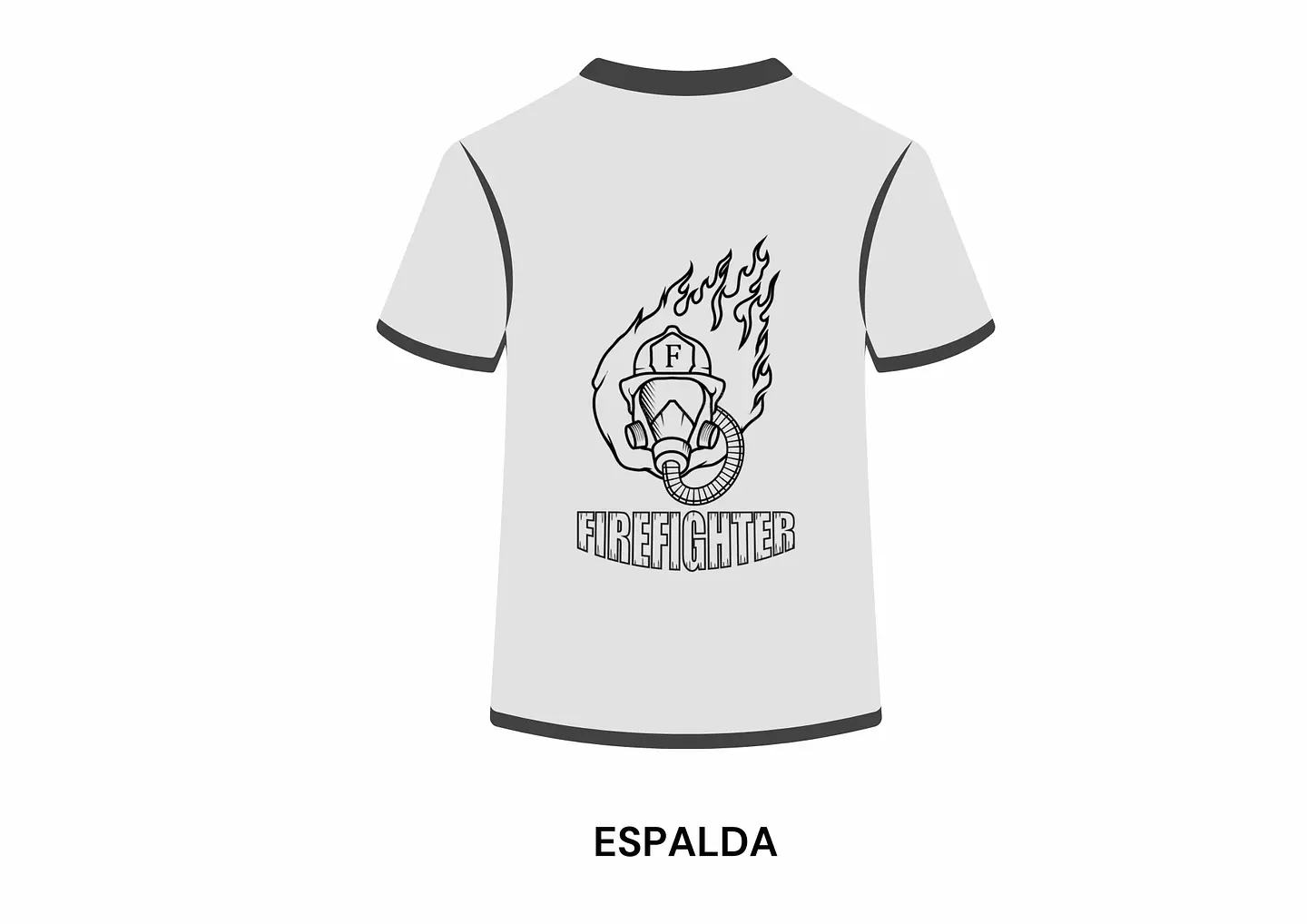 POLERA MANGA CORTA DISEÑO BOMBEROS 1