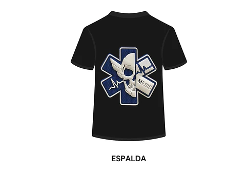 POLERA MANGA CORTA DISEÑO BOMBEROS