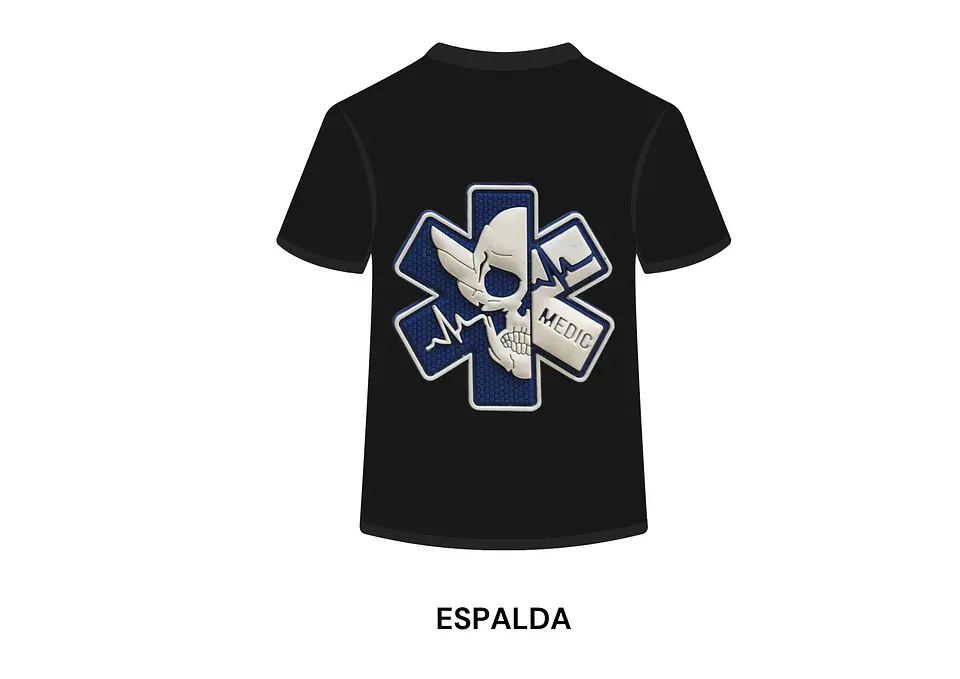 POLERA MANGA CORTA DISEÑO BOMBEROS 1