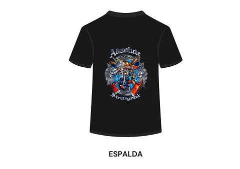 POLERA MANGA CORTA DISEÑO BOMBEROS