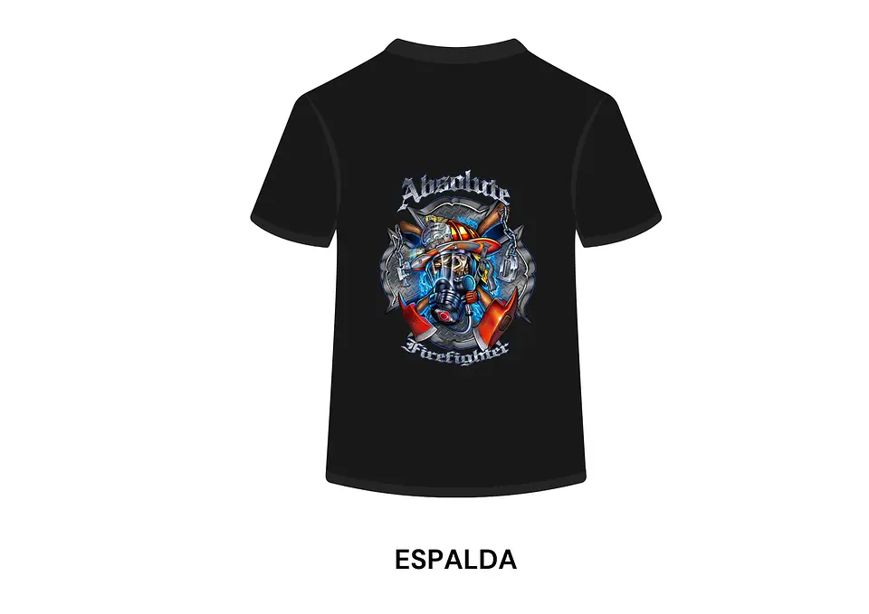 POLERA MANGA CORTA DISEÑO BOMBEROS 1