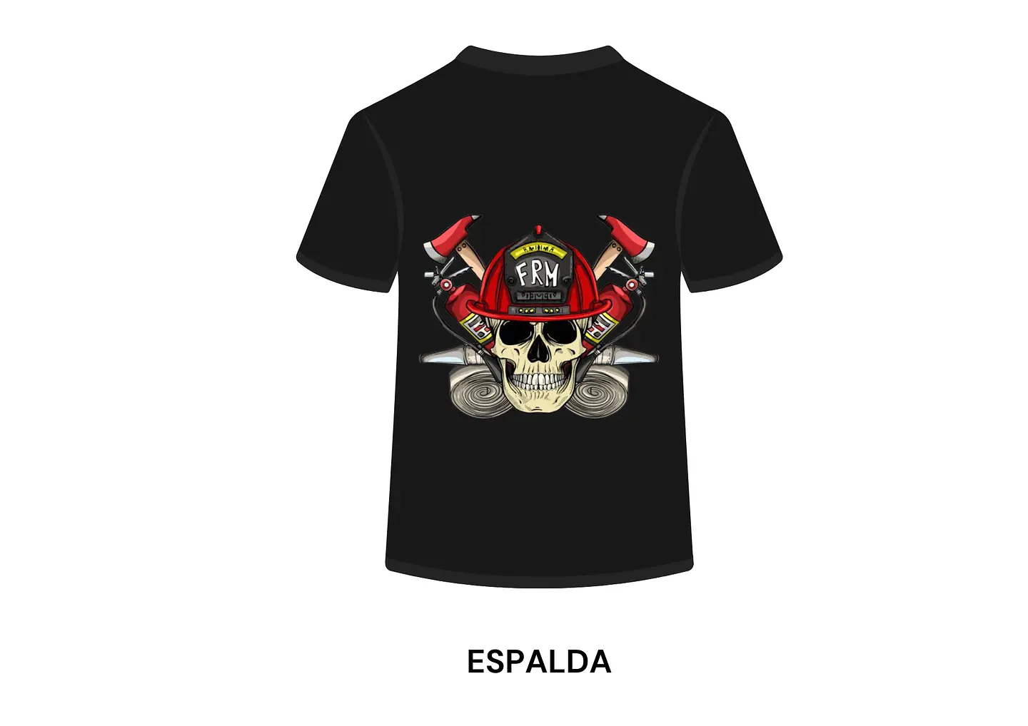 POLERA MANGA CORTA DISEÑO BOMBEROS 1