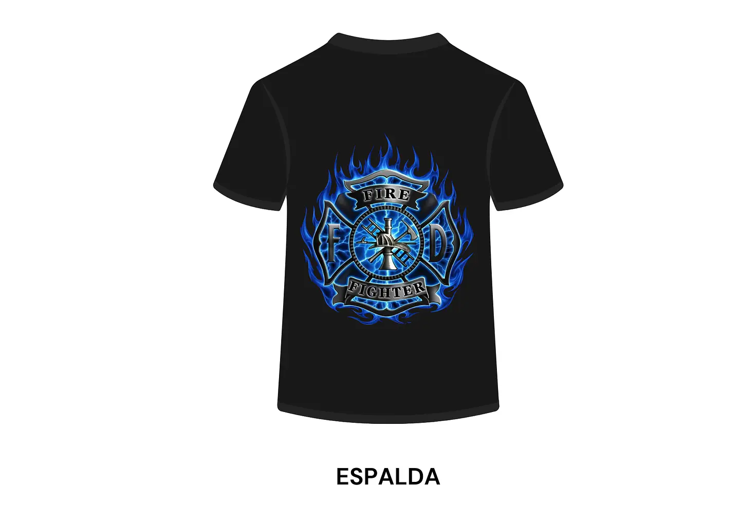 POLERA MANGA CORTA DISEÑO BOMBEROS 1