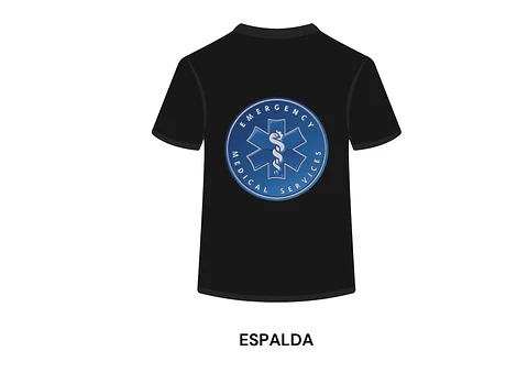 POLERA MANGA CORTA DISEÑO BOMBEROS