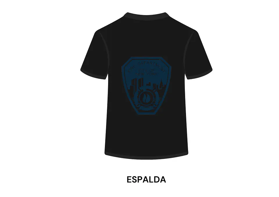 POLERA MANGA CORTA DISEÑO BOMBEROS 1