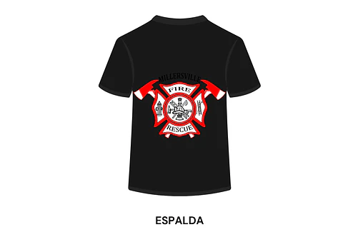 POLERA MANGA CORTA DISEÑO BOMBEROS