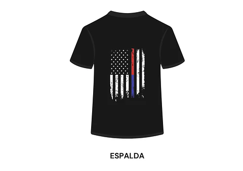 POLERA MANGA CORTA DISEÑO BOMBEROS