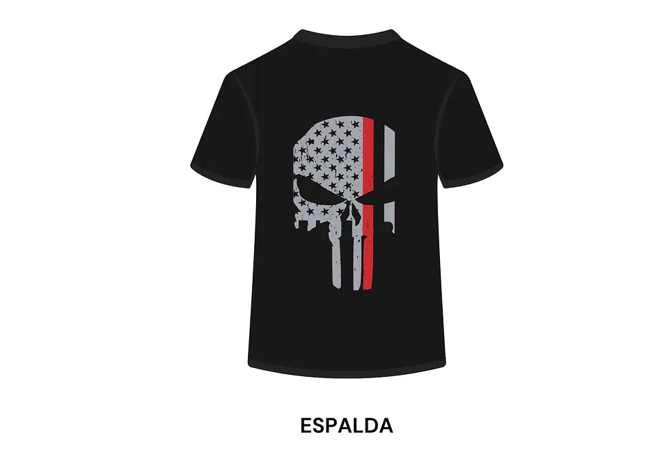 POLERA MANGA CORTA DISEÑO BOMBEROS 1
