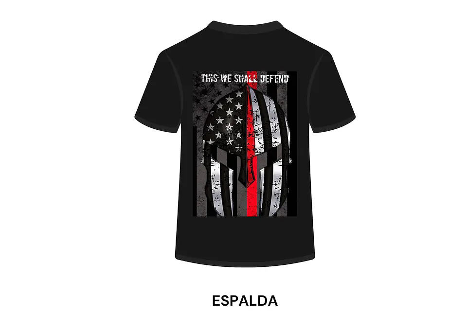 POLERA MANGA CORTA DISEÑO BOMBEROS 1