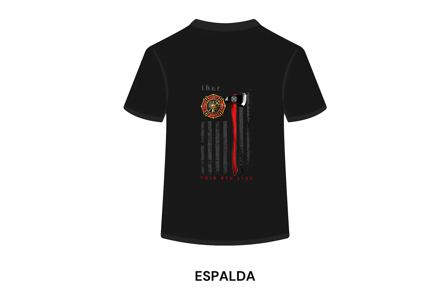 POLERA MANGA CORTA DISEÑO BOMBEROS 1