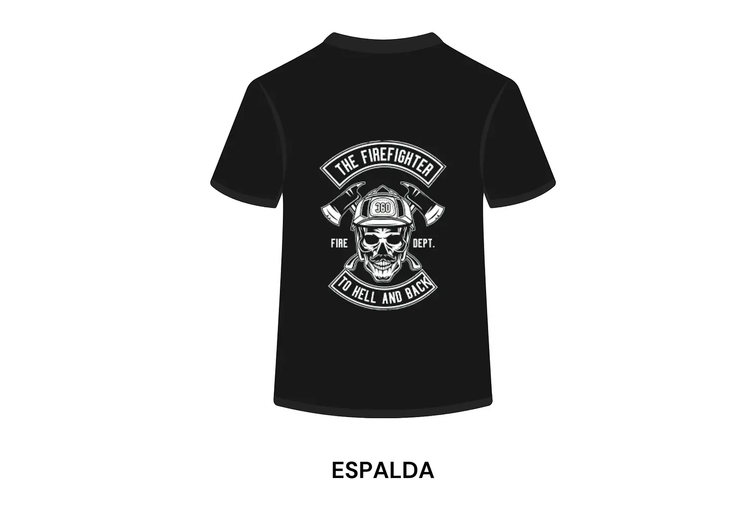 POLERA MANGA CORTA DISEÑO BOMBEROS 1