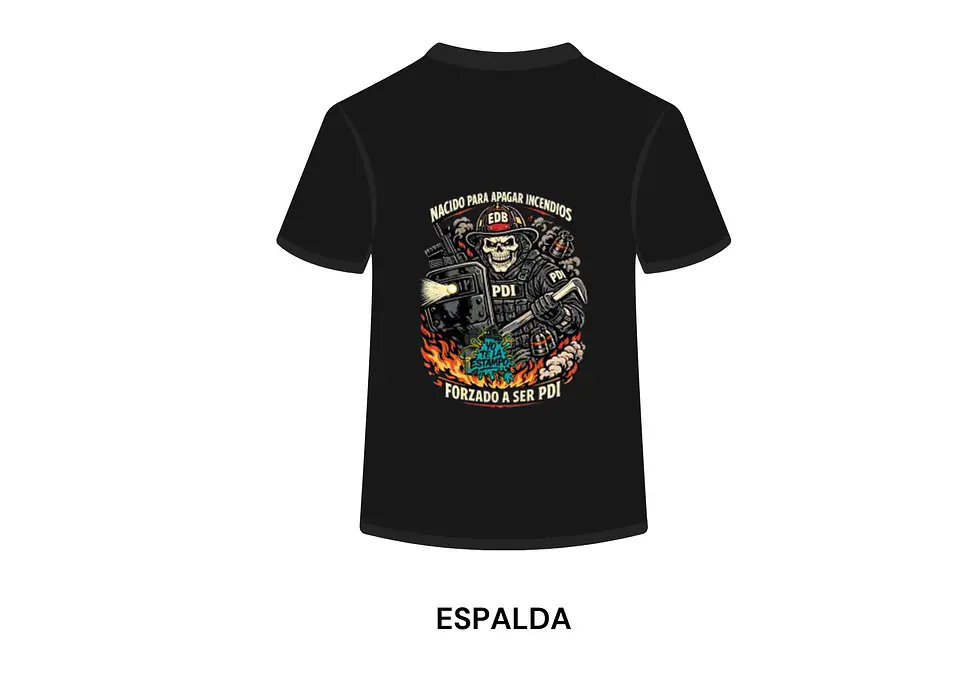 POLERA MANGA CORTA DISEÑO BOMBEROS 1