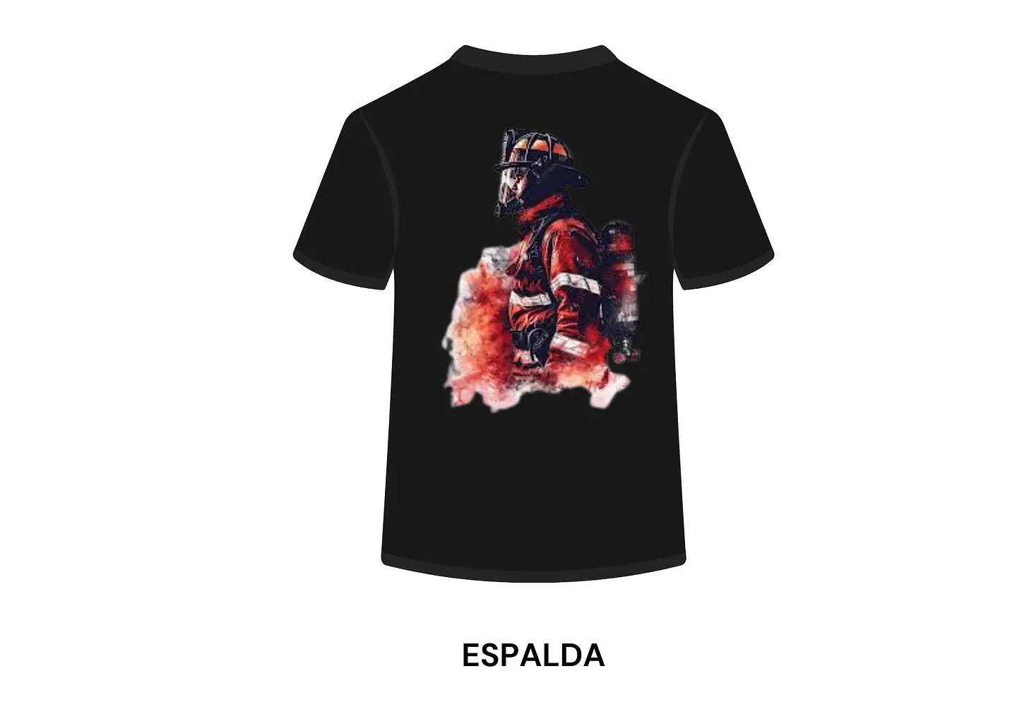 POLERA MANGA CORTA DISEÑO BOMBEROS 1