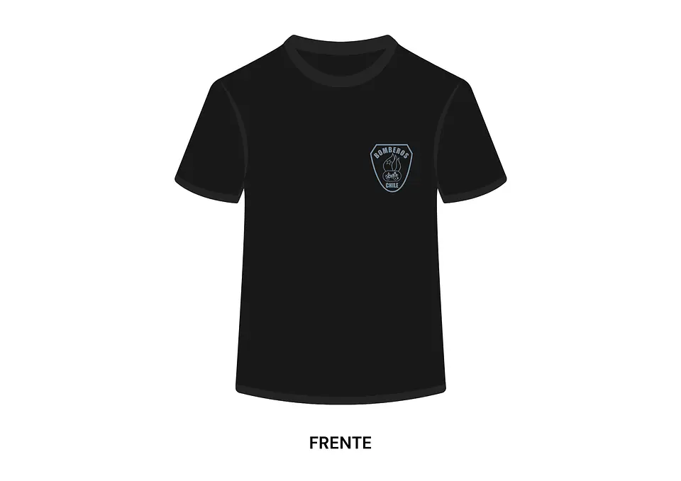 POLERA MANGA CORTA DISEÑO BOMBEROS 2