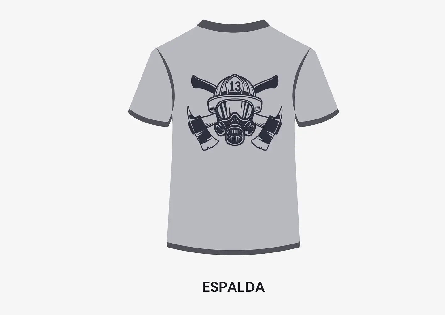 POLERA MANGA CORTA DISEÑO BOMBEROS 1
