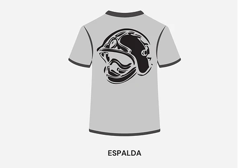 POLERA MANGA CORTA DISEÑO BOMBEROS