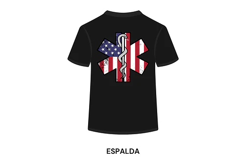 POLERA MANGA CORTA DISEÑO BOMBEROS