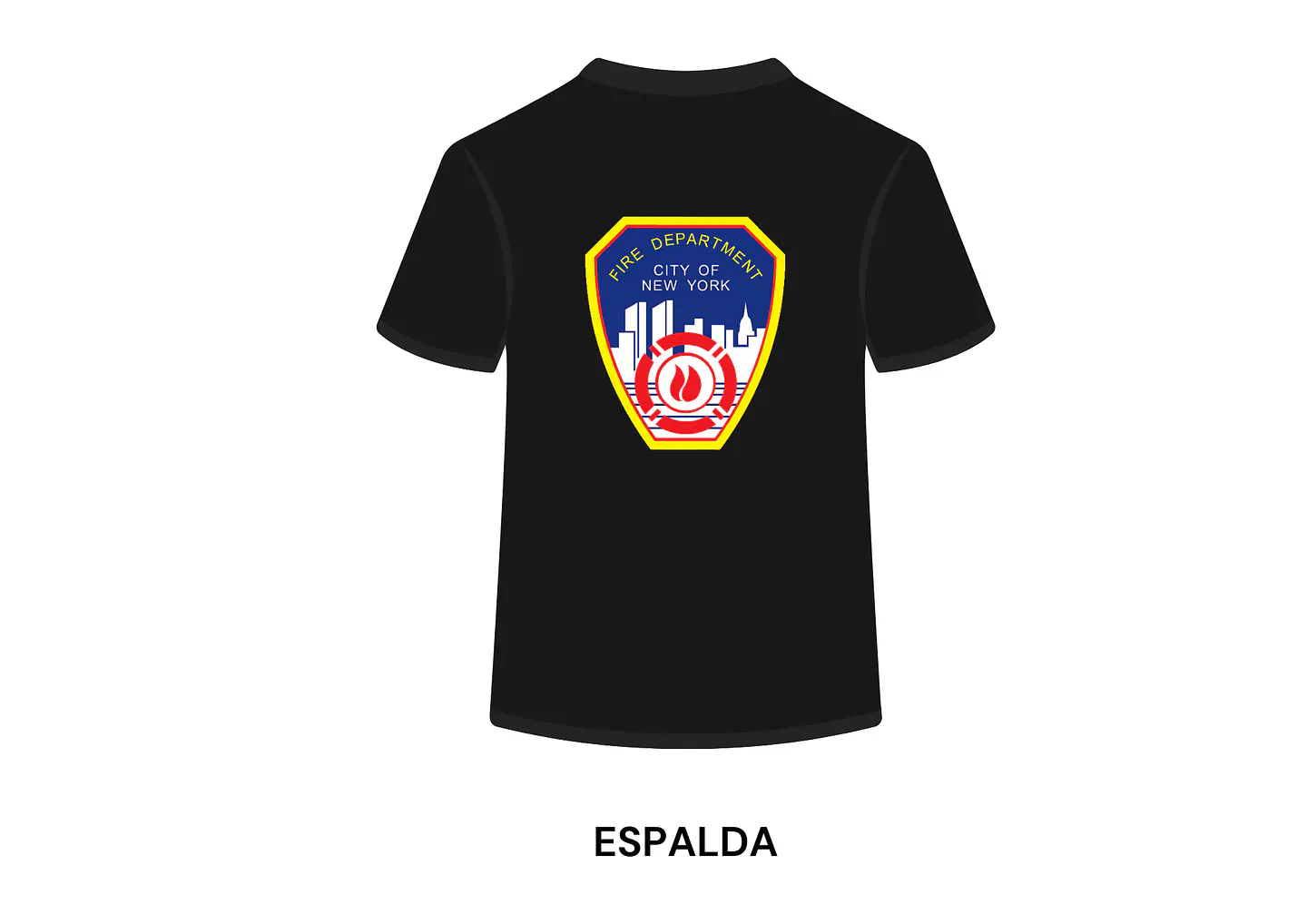 POLERA MANGA CORTA DISEÑO BOMBEROS 1
