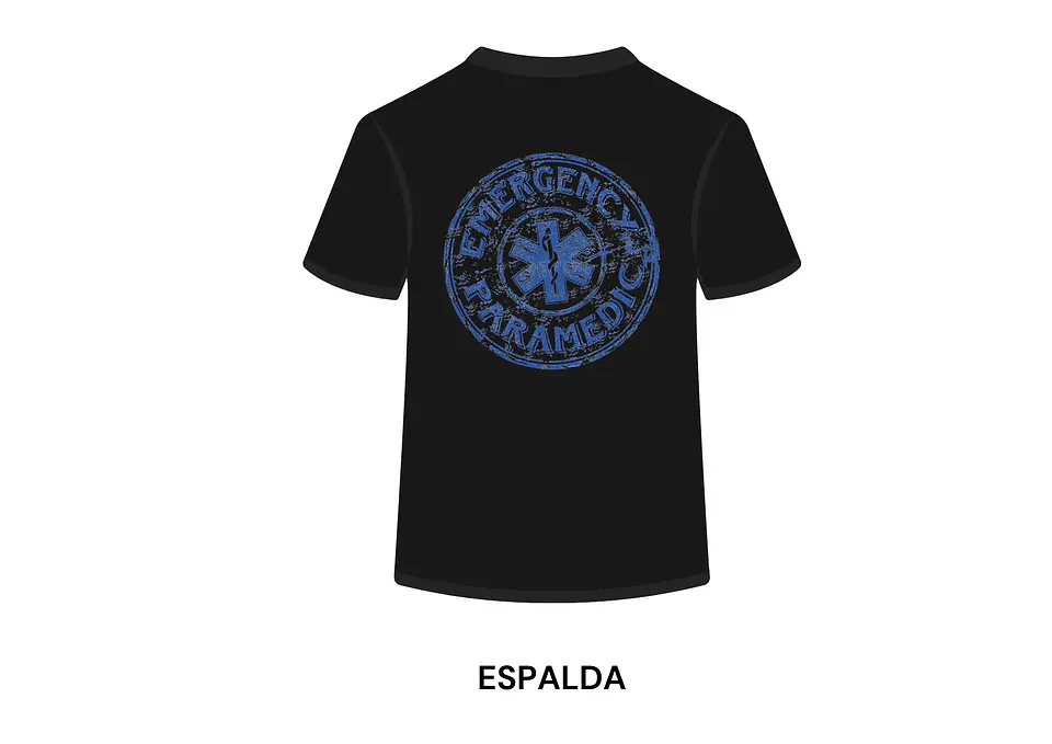 POLERA MANGA CORTA DISEÑO BOMBEROS 1