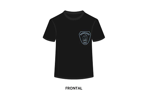 POLERA MANGA CORTA LEYENDA BOMBEROS