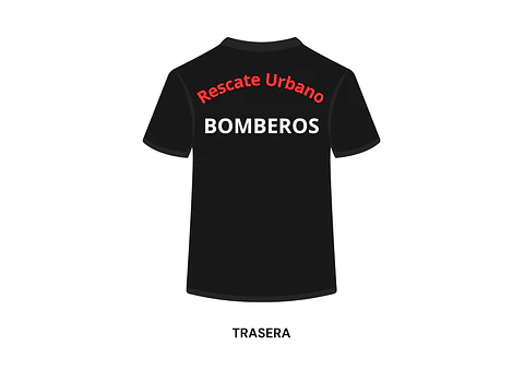 POLERA MANGA CORTA LEYENDA BOMBEROS