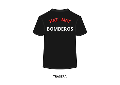 POLERA MANGA CORTA LEYENDA BOMBEROS
