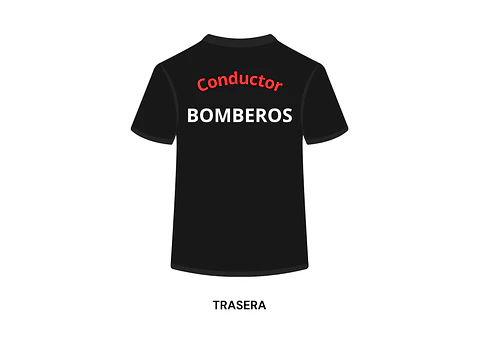 POLERA MANGA CORTA LEYENDA BOMBEROS