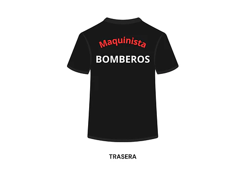 POLERA MANGA CORTA LEYENDA BOMBEROS