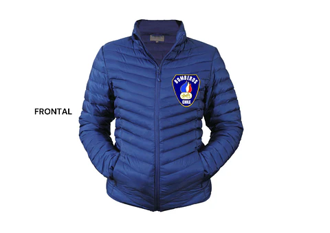 PARKA TIPO PLUMA CON LOGO