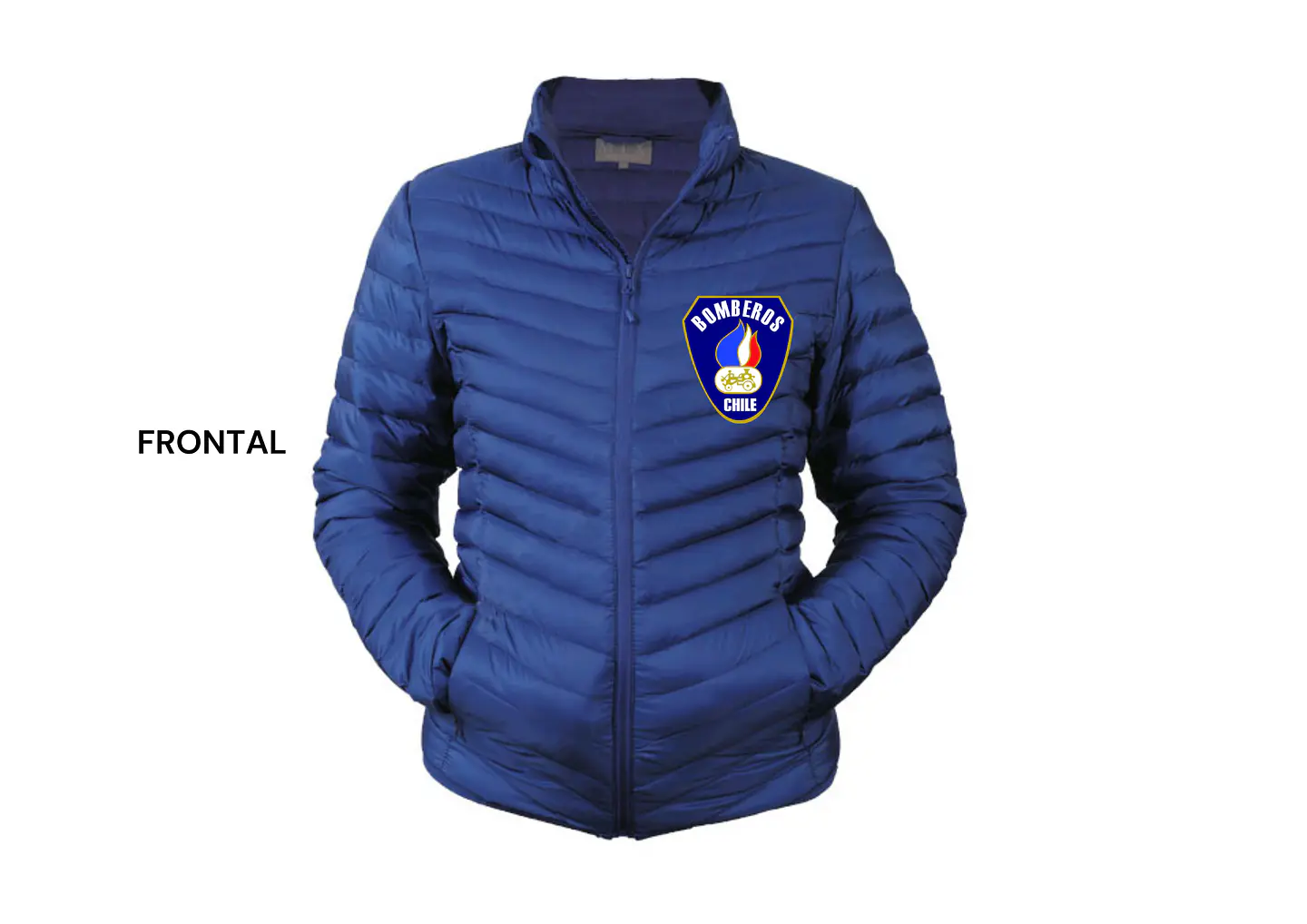 PARKA TIPO PLUMA CON LOGO 1