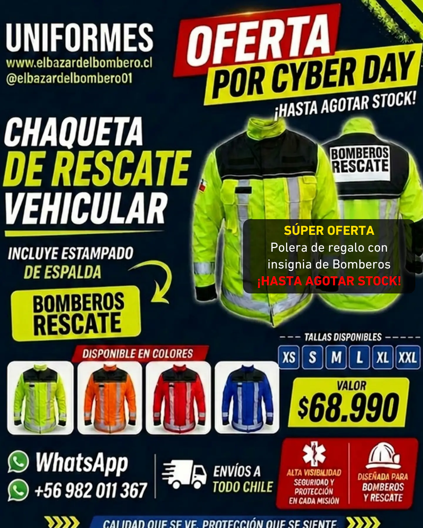 CHAQUETA DE RESCATE VEHICULAR  1