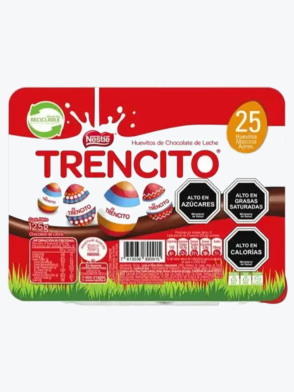 Huevitos de Chocolate de Leche - Trencito - 25 Unidades - 125 gr 1