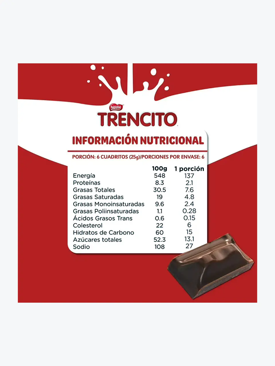 Chocolate en Barra - Trencito - Nestlé - 150 gr 3