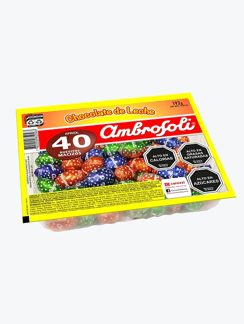 Huevitos de Chocolate de Leche - Ambrosoli - 40 Unidades - 192 gr