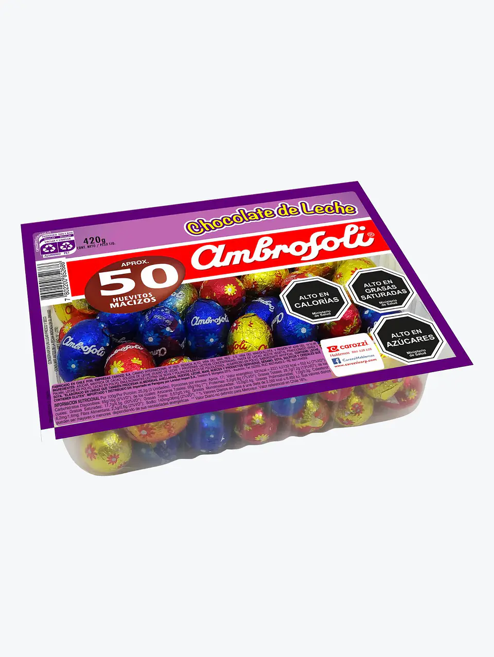Huevitos de Chocolate de Leche - Ambrosoli - 50 Unidades - 420 gr 1