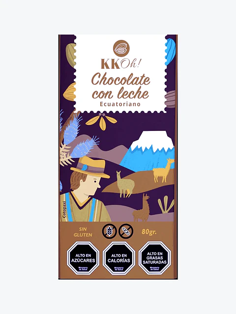Barra de Chocolate con Leche - KKOh! - 80g