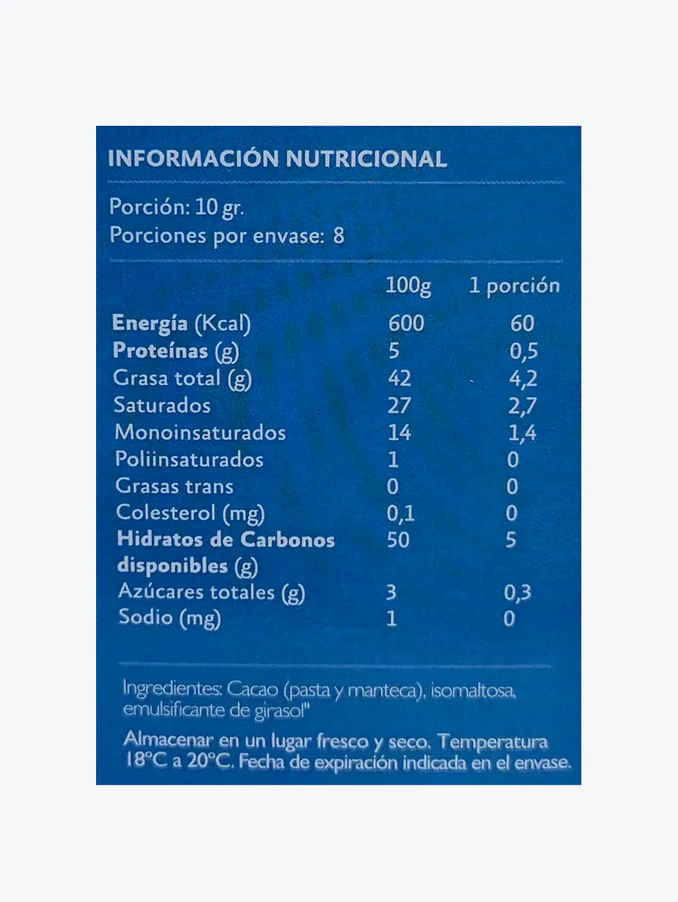 Barra de Chocolate sin Azúcar 56% - KKOh! - 80g 2