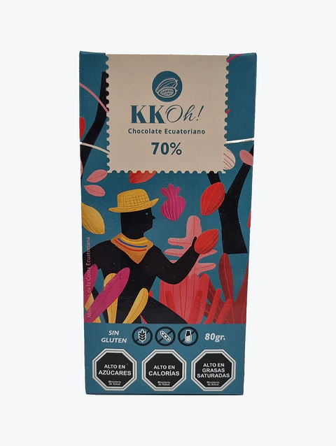Barra de Chocolate Amargo 70% - KKOh! - 80g