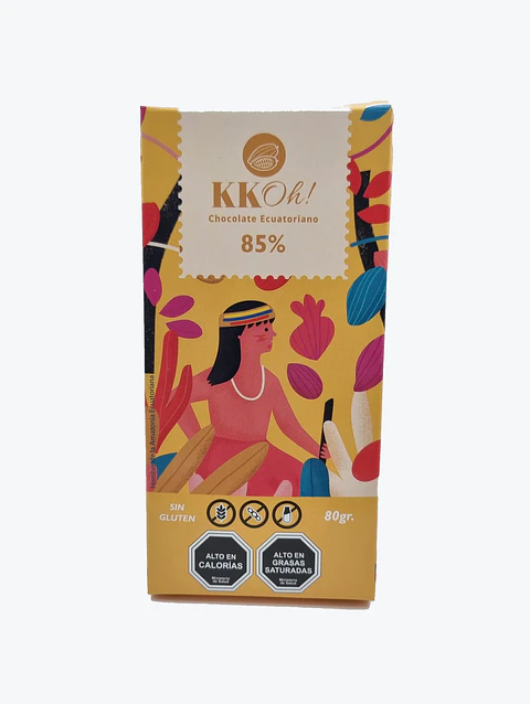 Barra de Chocolate Amargo 85% - KKOh! - 80g