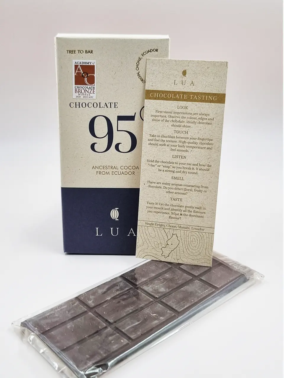 Barra de Chocolate Amargo 95% - LUA - 50g 2