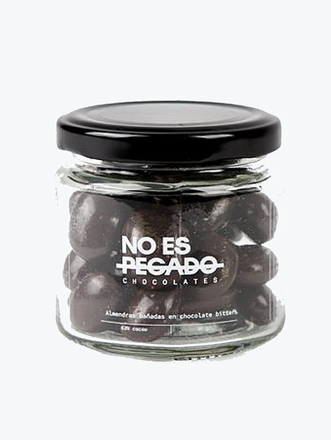 Almendras Bañadas en Chocolate Semiamargo - No es Pecado - 90 gr