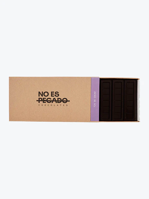 Caja de 7 Barritas de Chocolate Amargo 72% - No es Pecado - 154g