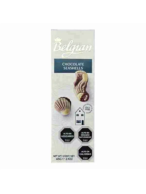 Bombones Belgas de Chocolate de Leche - Seashell - Belgian - 65g