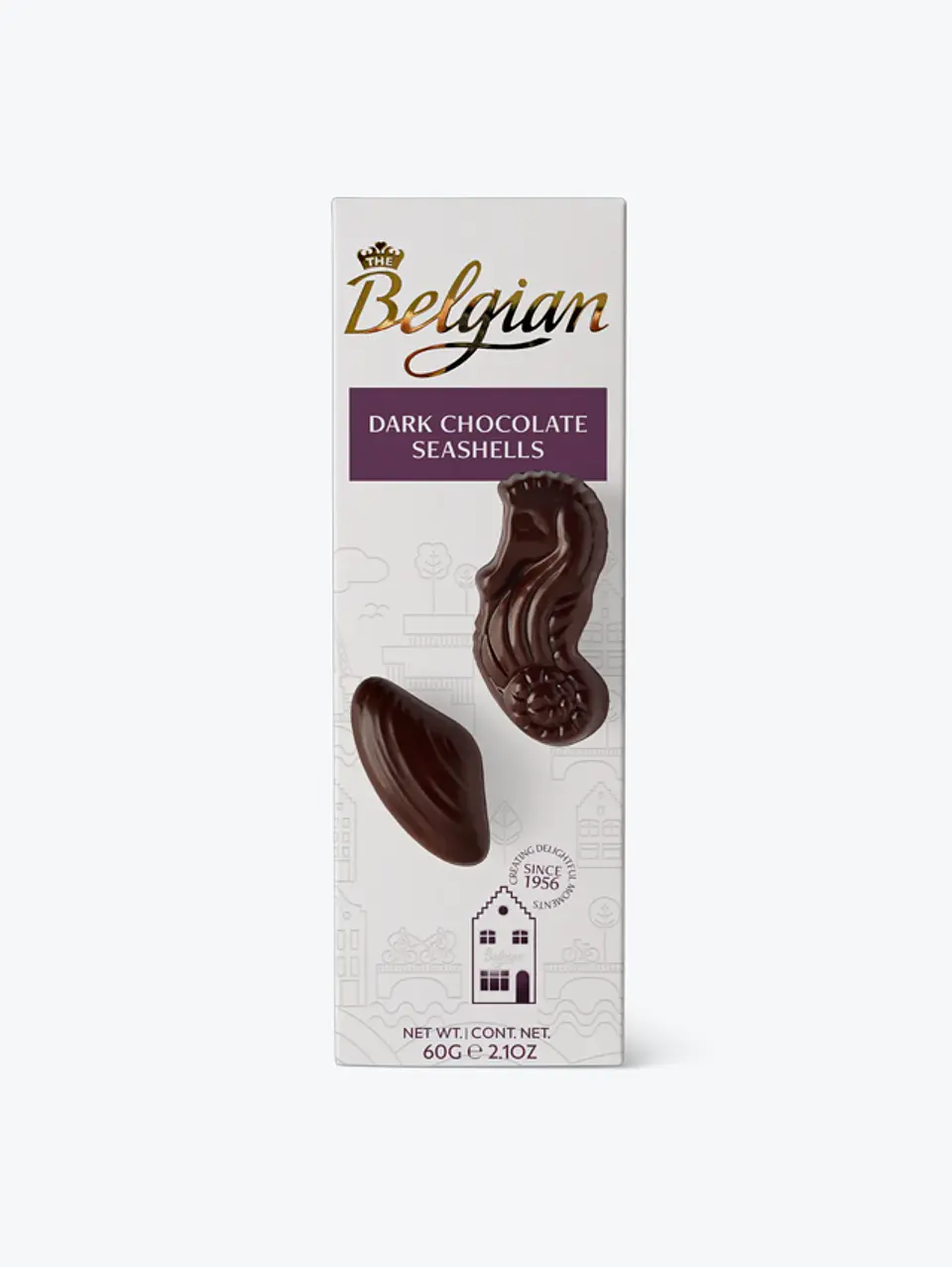 Bombones Belgas de Chocolate Negro - Seashell - Belgian - 60g 1